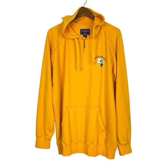 Jansport | Gold Baylor University Collegiate 1/4 Zip Pullover Hoodie Sweatshirt - Picture 1 of 7